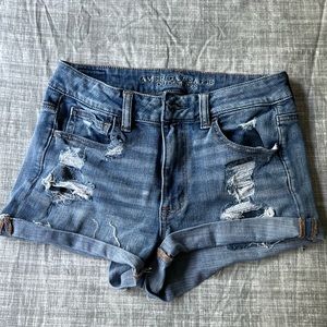 American eagle ripped hi rise shortie
